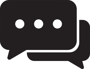 chat, bubbles, speech, conversation, communication, message, dialogue, three dots, ellipsis, icon, symbol, graphic, design, element, black, white background, isolated, technology, social media, online