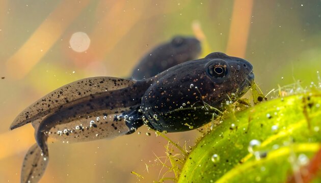 Close-up of tadpoles in water