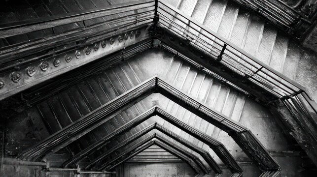 Stairwell architectural detail