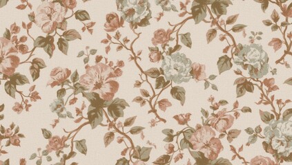 Delicate vintage wallpaper design
