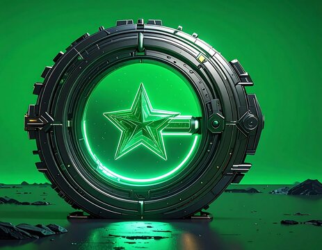 Futuristic star portal