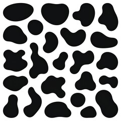 Fototapeta premium Abstract shapes, white background, design elements