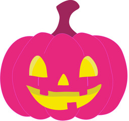 halloween pumpkin isolated on white