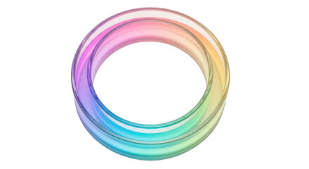 Colorful Abstract Ring with Gradient Effect.