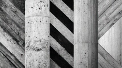 Naklejka premium Abstract architectural concrete columns