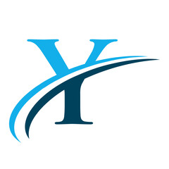 Letter Y Logo with Swoosh Graphic