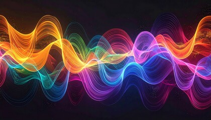 Abstract Colorful Wave Design