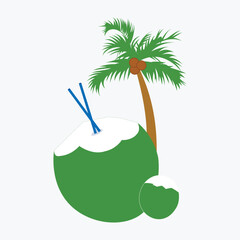 Make a Professional Coconut Tree Vector Image