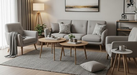 "Japandi Interior Design – Minimalist Living Room with Scandinavian and Japanese Style"