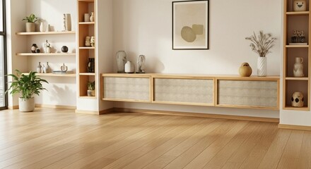 "Japandi Interior Design – Minimalist Living Room with Scandinavian and Japanese Style"