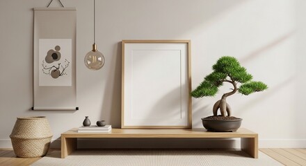 "Japandi Interior Design – Minimalist Living Room with Scandinavian and Japanese Style"