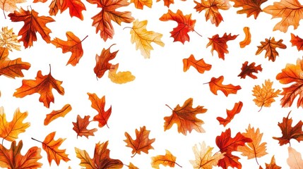 Fototapeta premium Falling autumn leaves