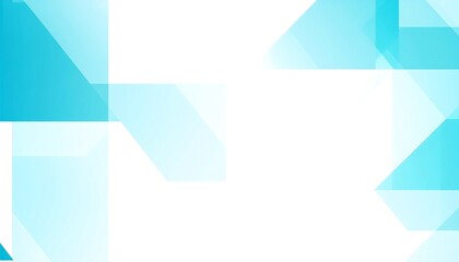 Blue geometric shapes, white background, presentation