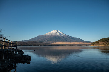 山中湖から望む富士山
