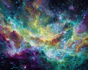 Fototapeta premium Colorful Nebula In Deep Space