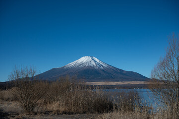 山中湖から望む富士山