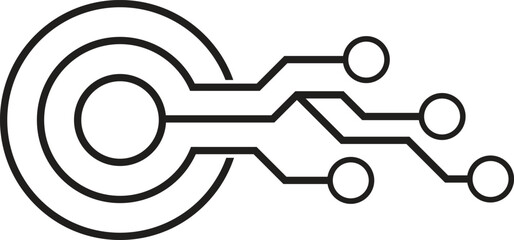  Abstract Technology Elements vector illustration