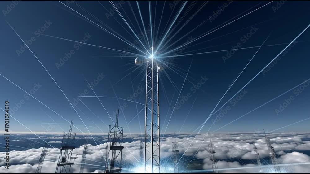 Poster 6g network infrastructure. quantum communication. holographic communication. data speed. telecommuni