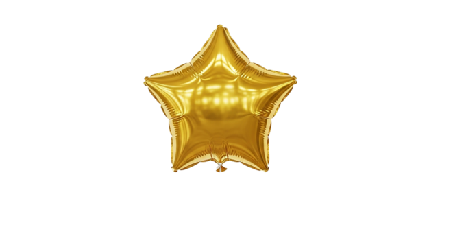 A brilliant 3D golden star with a radiant crown and elegant ribbon, perfect for a celebration award or Christmas decoration