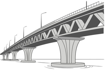 Obraz premium the bridge over the river