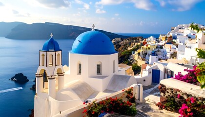 Scenic Greek island church