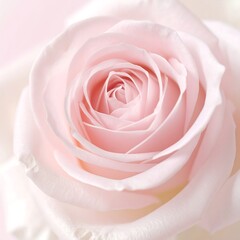 Close-up of a delicate pink rose