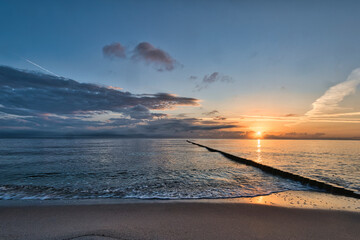 Usedom , Ostsee , Baltic , Sonnenaufgang , Erholung , Urlaub , Ferien , Strand , Blauer Himmel ,...