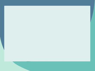 青色を基調としたシンプルなフレーム