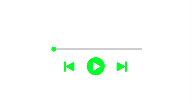 Music play and pause bar background.