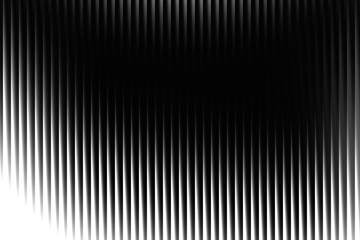 Obraz premium Monochrome Abstract Background with Vertical Rippling Stripes and White to Black Gradient Keywords: abstract, background, monochrome, black, white