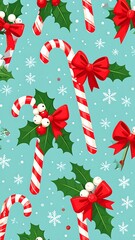 Christmas candy cane pattern