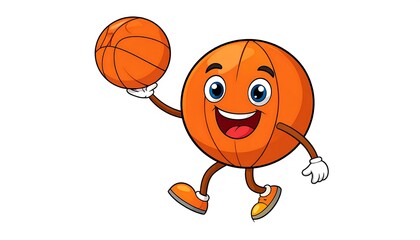 Animated basketball character