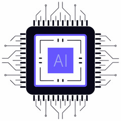 Modern artificial intelligence chip circuitry design