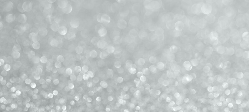 Fototapeta Abstract silver glitter sparkle texture with bokeh background