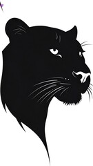 Obraz premium Black panther silhouette