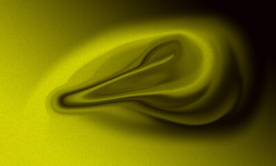 Abstract Liquid Swirl in Golden Yellow with a Grainy Texture