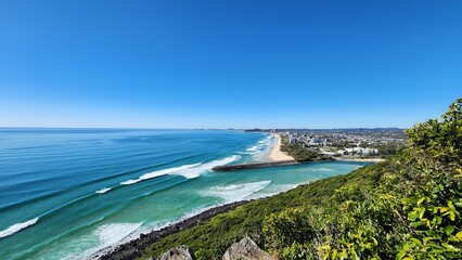 Burleigh Heads Coastal View in Queensland, Australia