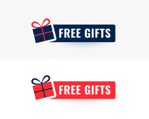 pack of guarantee free gifts promo offer template design