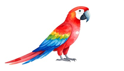 Fototapeta premium Colorful parrot illustration
