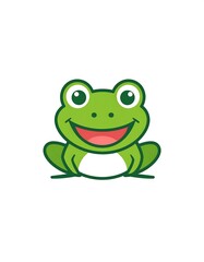 Cute cartoon frog