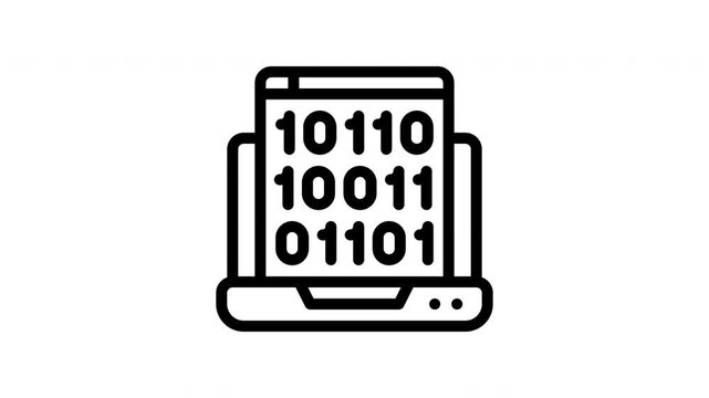 structured data minimalist stroke animation