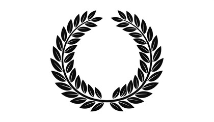 Simple black laurel wreath (1)