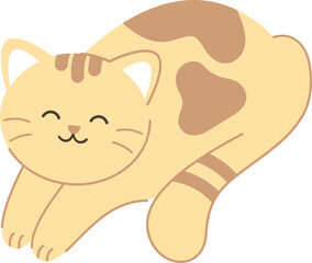 Cute Cat Simple Illustration
