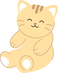 Cute Cat Simple Illustration