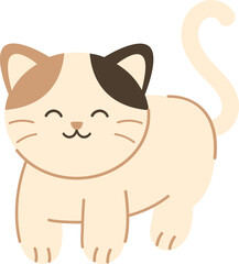 Cute Cat Simple Illustration