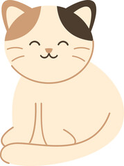 Cute Cat Simple Illustration