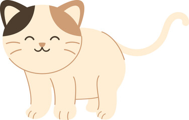 Cute Cat Simple Illustration