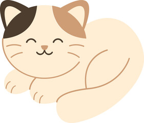 Cute Cat Simple Illustration