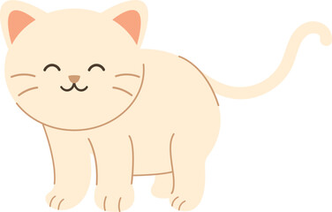Cute Cat Simple Illustration
