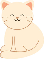 Cute Cat Simple Illustration